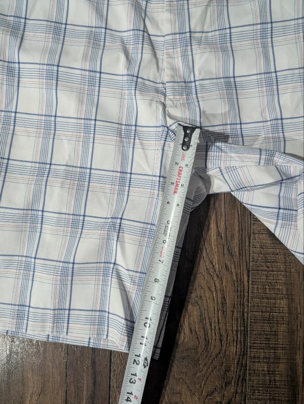 Men's IZOD Perform X Golf Blue & Red Striped Shorts Sz 40 ~ 6 Pockets 100% Poly